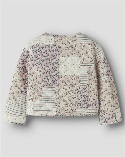 Name It - NMFLena Quilt Shacket Jakke - Antique White 